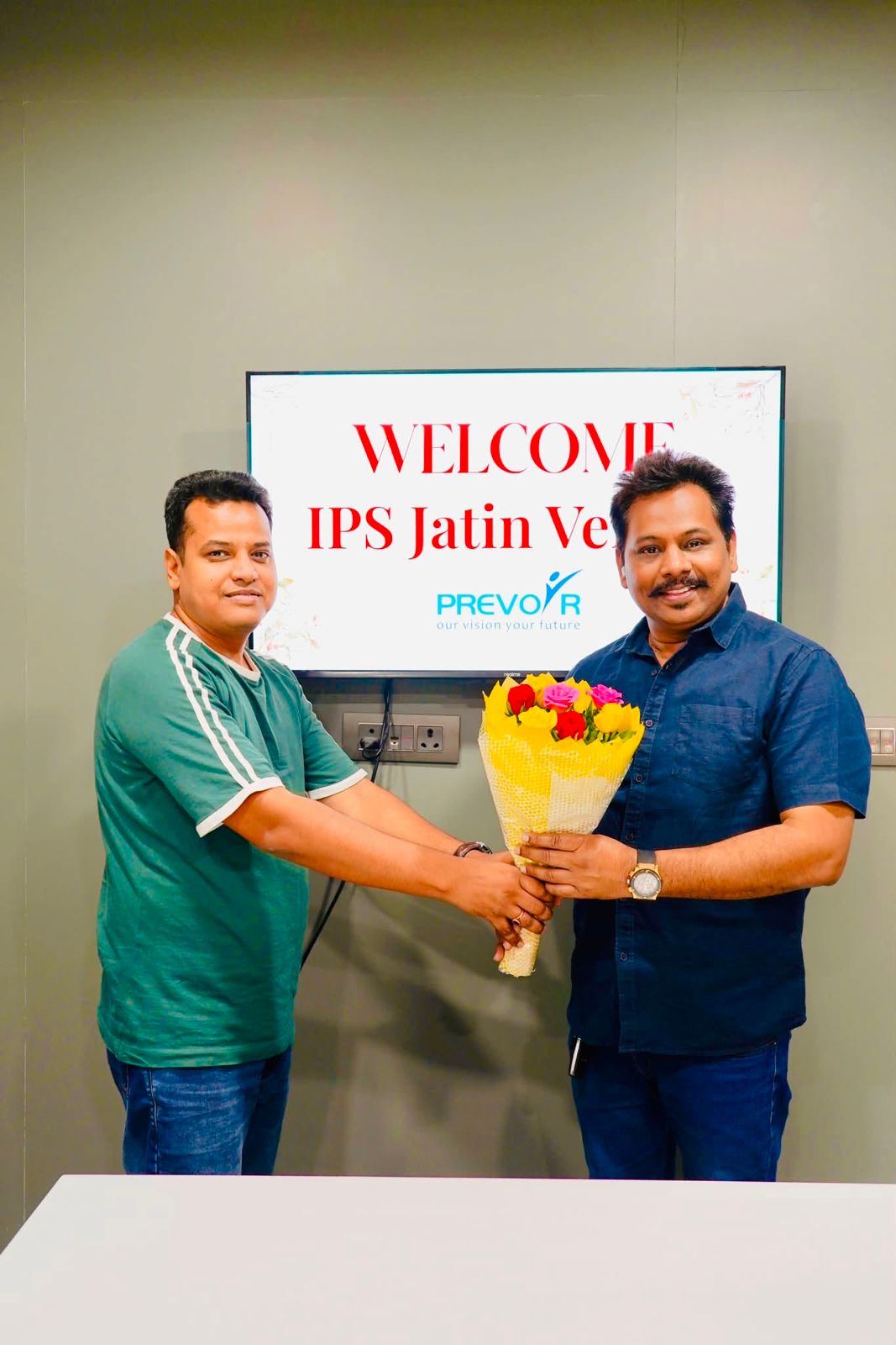 2 July 2026: Great catching up an IPS officer at Prevoir Infotech Jaipur. Yes we are best marketing agency for hotels in india.